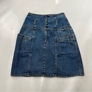 a’Milano women’s vintage 80s denim skirt 5/6 L98-18